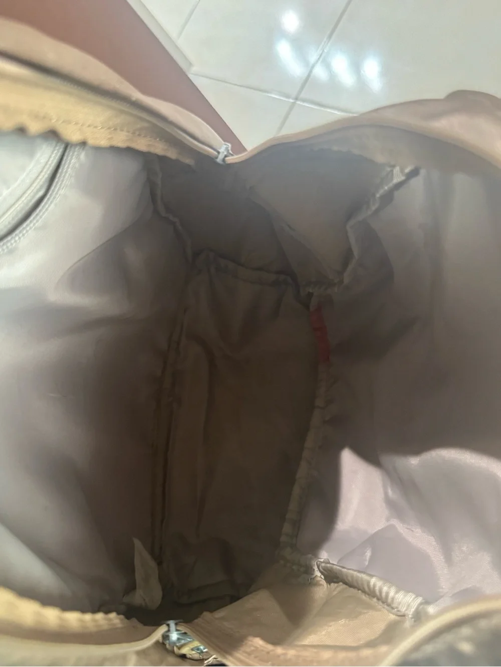 Kipling Metallic Bronze Everyday Backpack with Monkey Charm